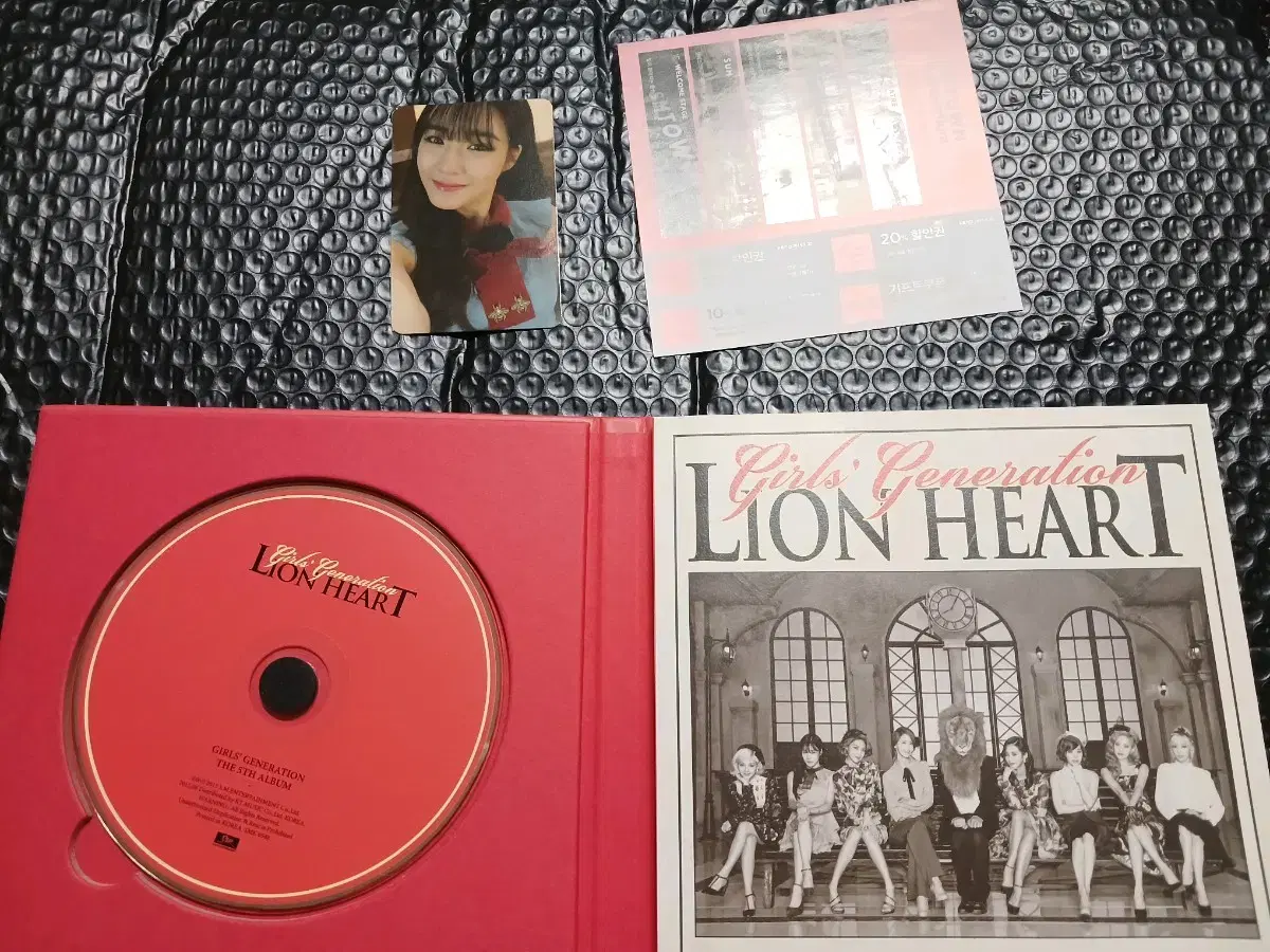 소녀시대  lion heart 앨범 희귀 rare포카