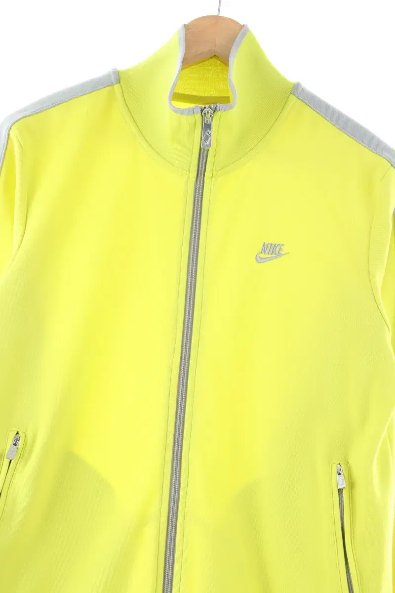 (L) Nike Zip Up Jersey Track Top Yellow Poly Old School Limited Edition - F63C