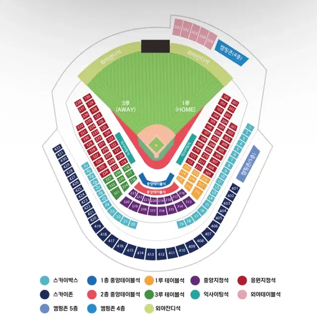 10/9 준플레이오프 4차전 LG-KT 중앙스카이존 통로석 2연석