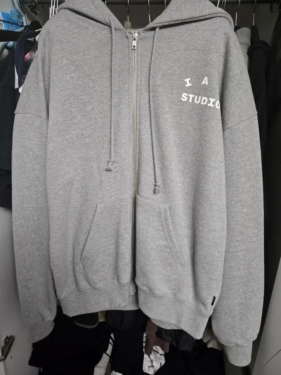 [L ]IAB Studio Zip-Up Hoodie Gray - 22FW