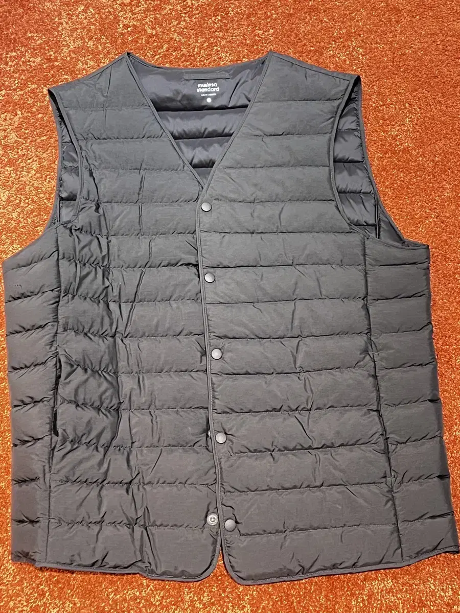 Plain V-Neck Padded Vest