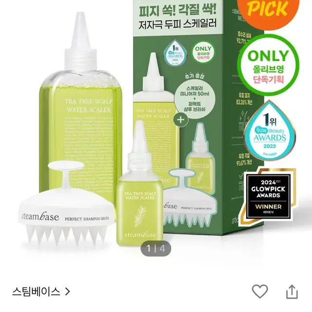 스팀베이스 티트리 스칼프 워터 스케일러 250ml 기획