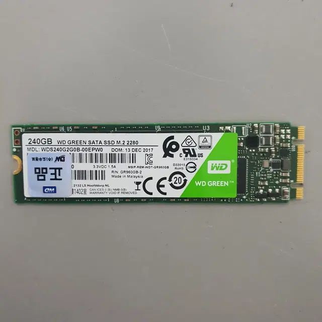 [무료배송] 중고 WD Green SATA SSD 2280 240GB