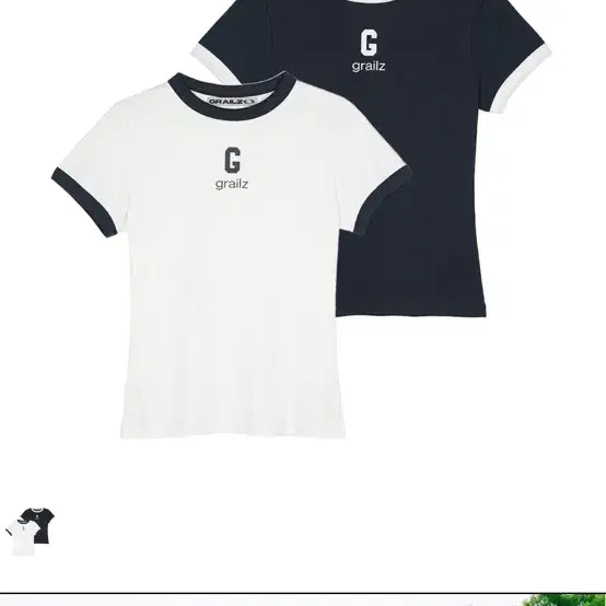 그레일즈 G logo ringer T-shirts 투팩