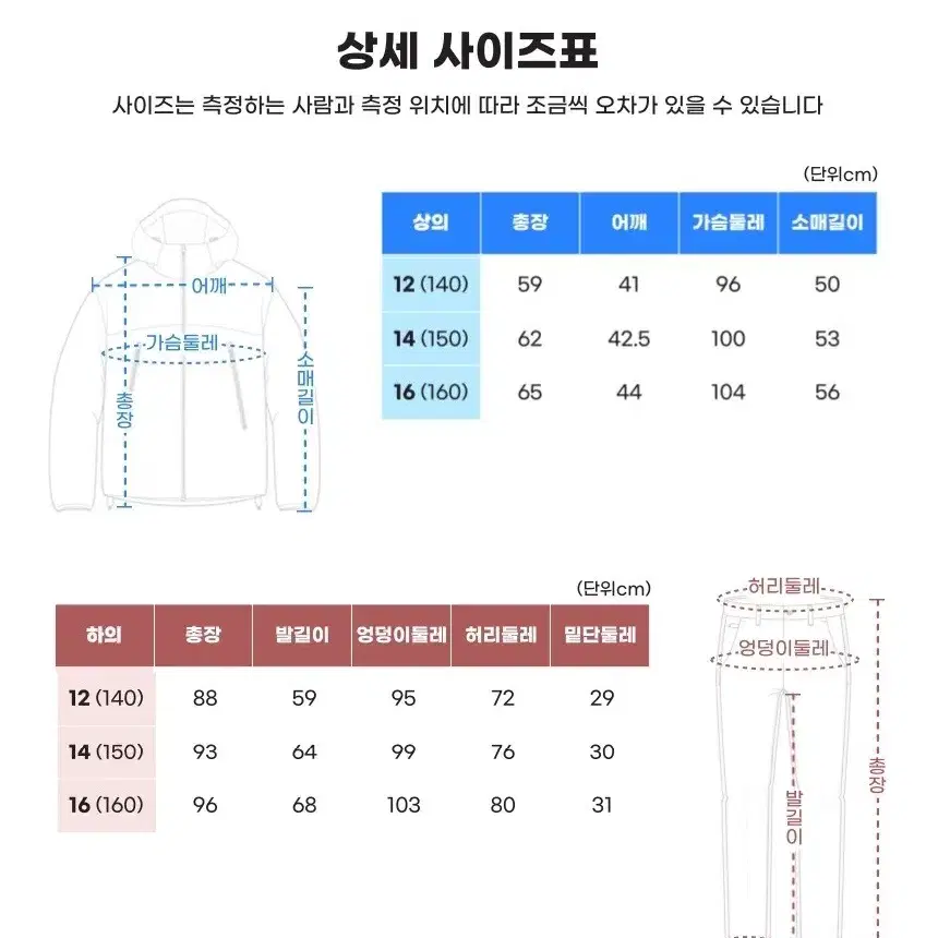 미착용 새상품 아동 주니어 스키복 보드복 세트