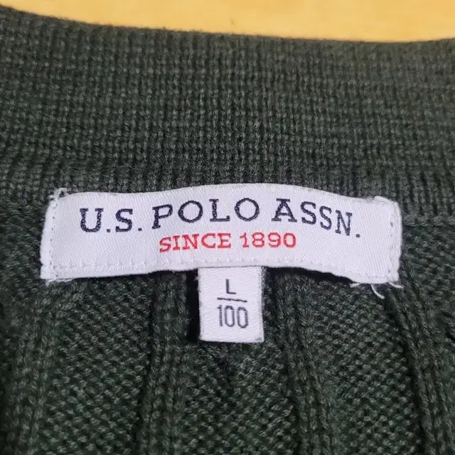 U.S. POLO ASSN.  남성 면니트 긴팔카라티