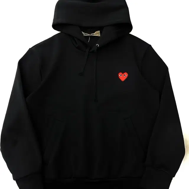 Comme des garcons 꼼데가르송 블랙 레드와펜 후드티