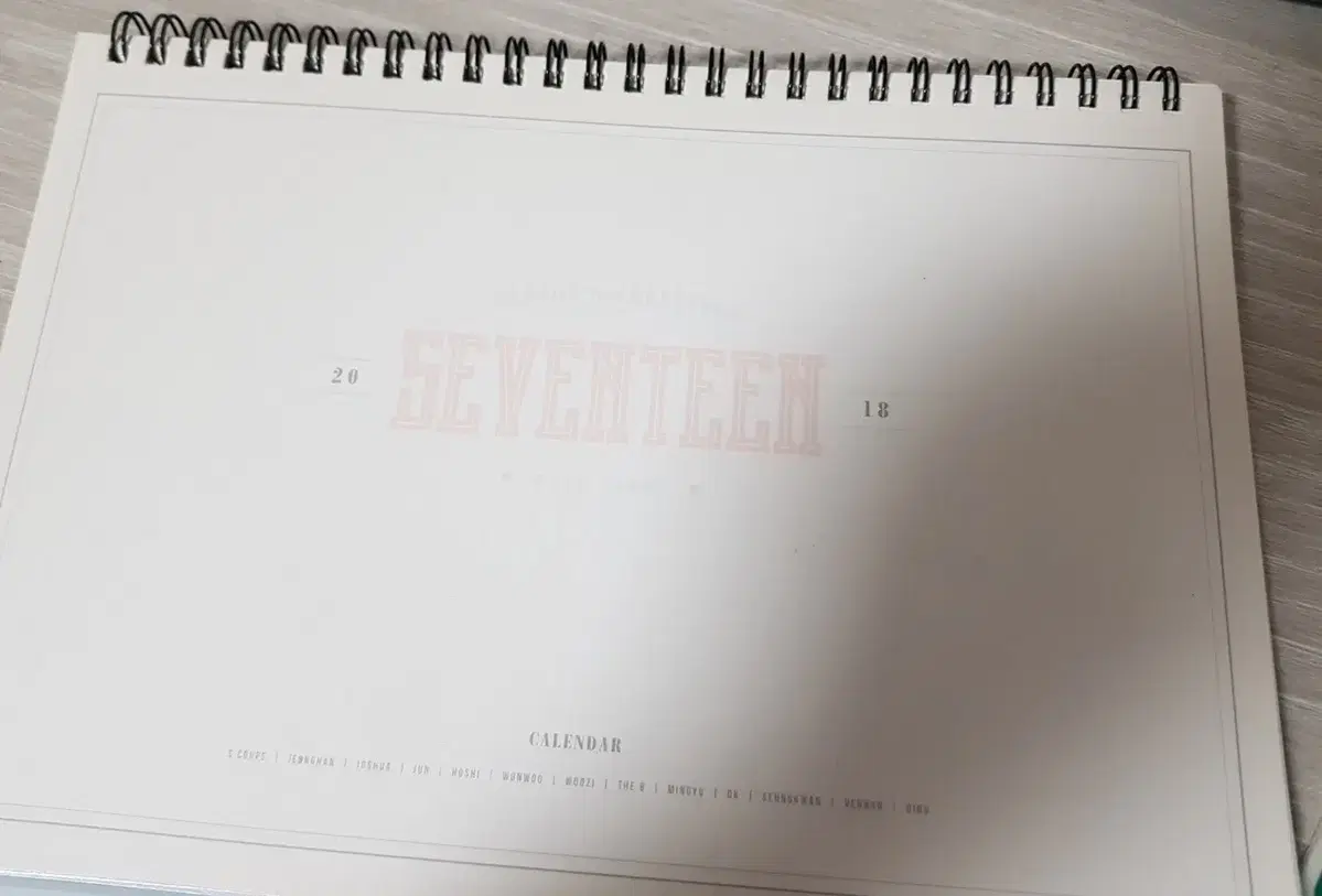 (Sharing) seventeen 2018 seasons greetings Calendar