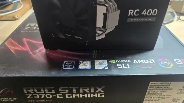 인텔9400F/RC400쿨러/asus strix z370 e gaming