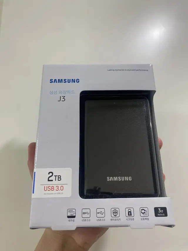 삼성 외장하드 J3 2TB/2테라 USB3.0 외장하드 블랙