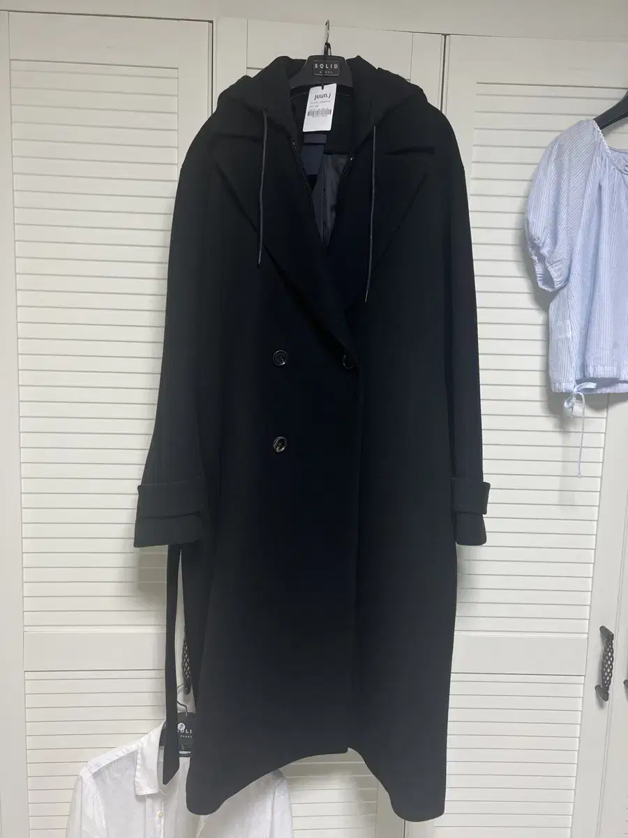 [48]Junji 22FW Hooded Coat Black