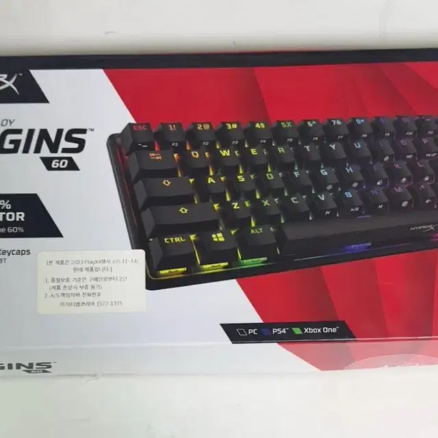 Hyperx alloy origins 60 게이밍키보드(갈축)팔아요.