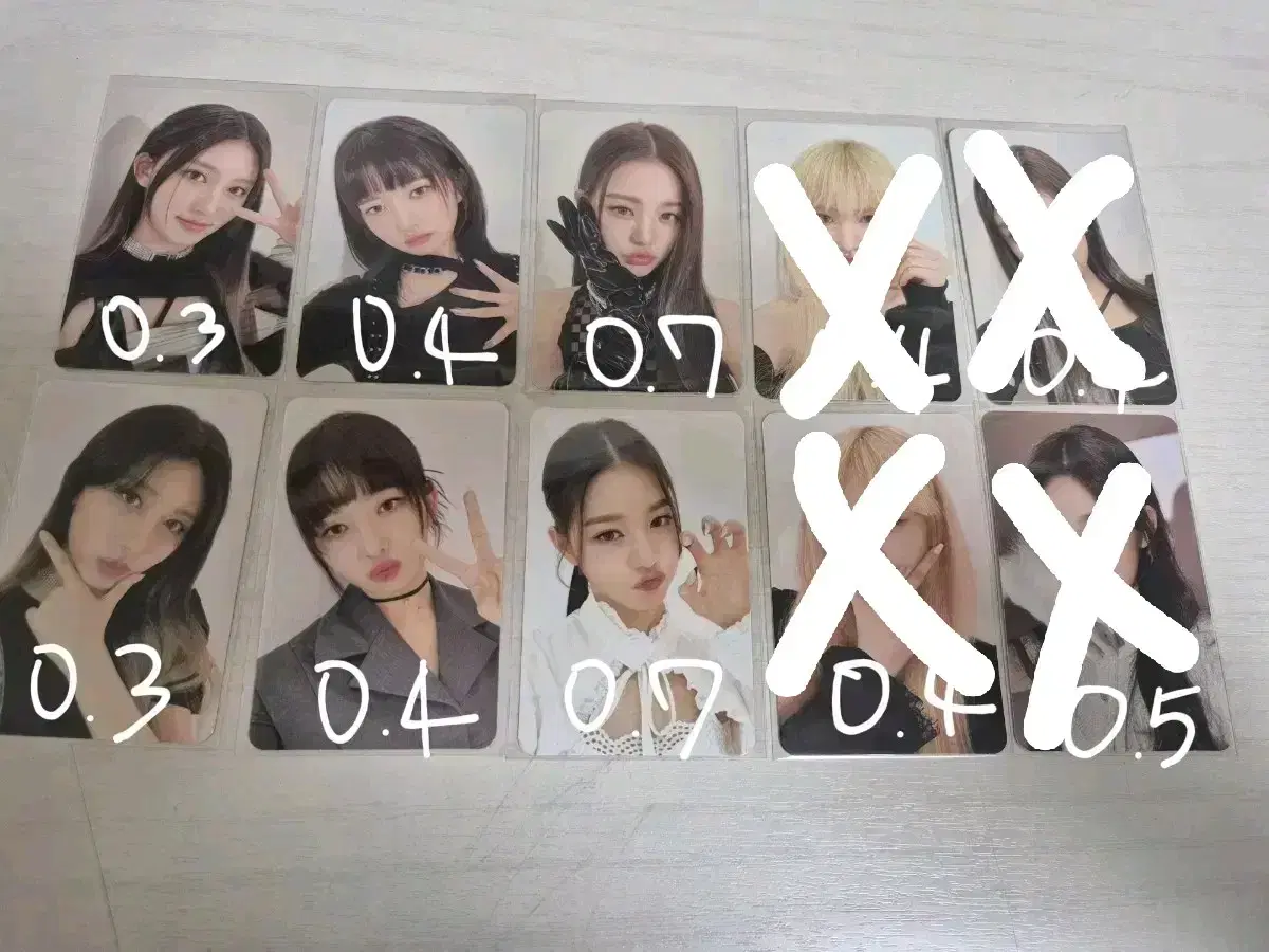 ive photocard sell *Events* (all but alfo yujin, eleven through baddie)