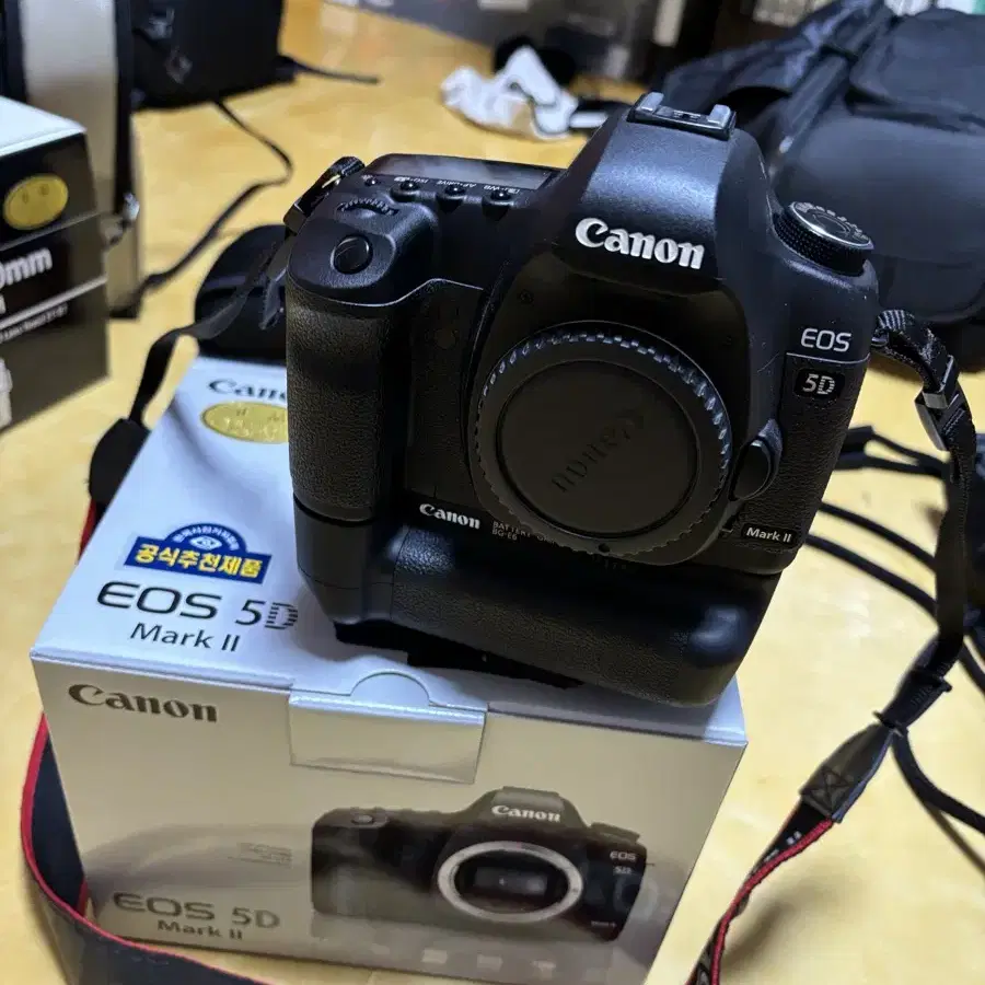 캐논 정품 EOS5D MK2오두막+계륵+단렌즈+악세사리