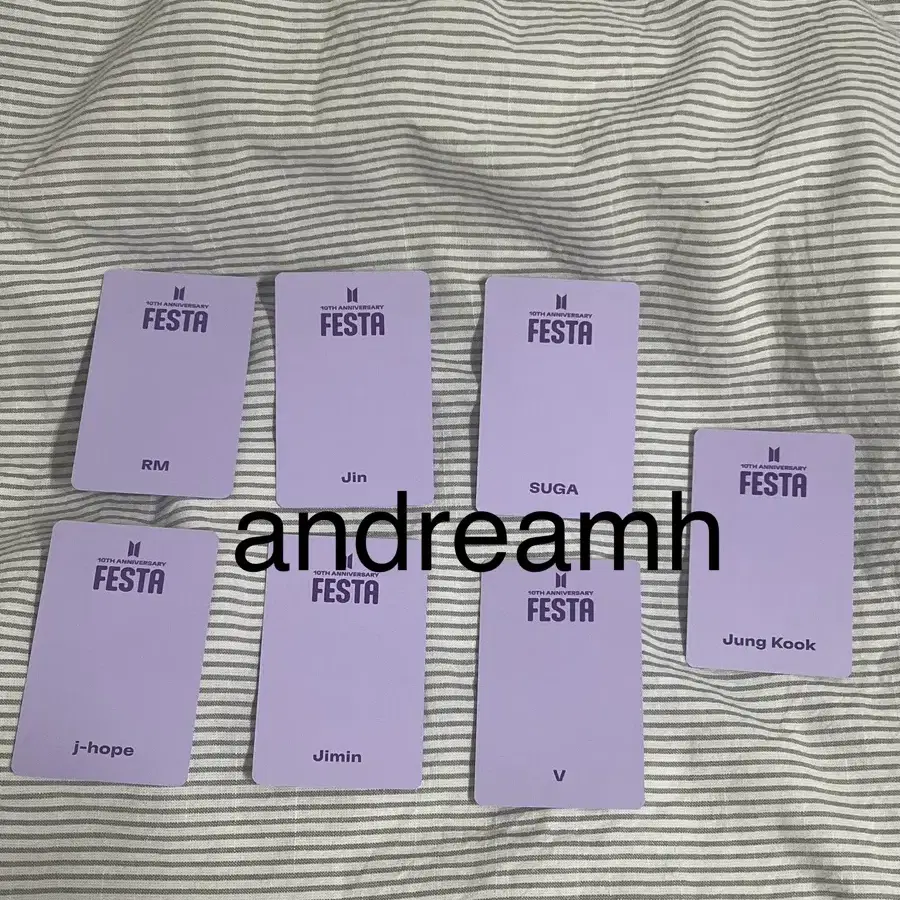 방탄소년단 페스타 포토카드 2023 BTS FESTA PHOTOCARDS