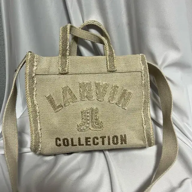 LANVIN 랑방 컬렉션 한섬 까레 에크루백 크로스백 숄더 겸 토트