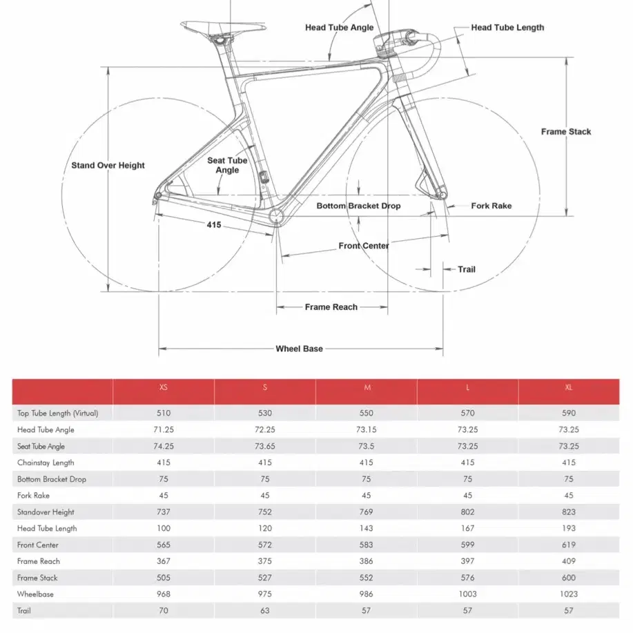 Parlee rz7 로드 자전거 프레임