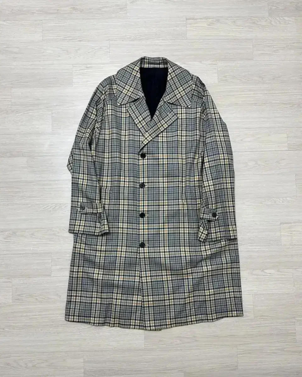 MARKAWARE Organic Wool Check Coat