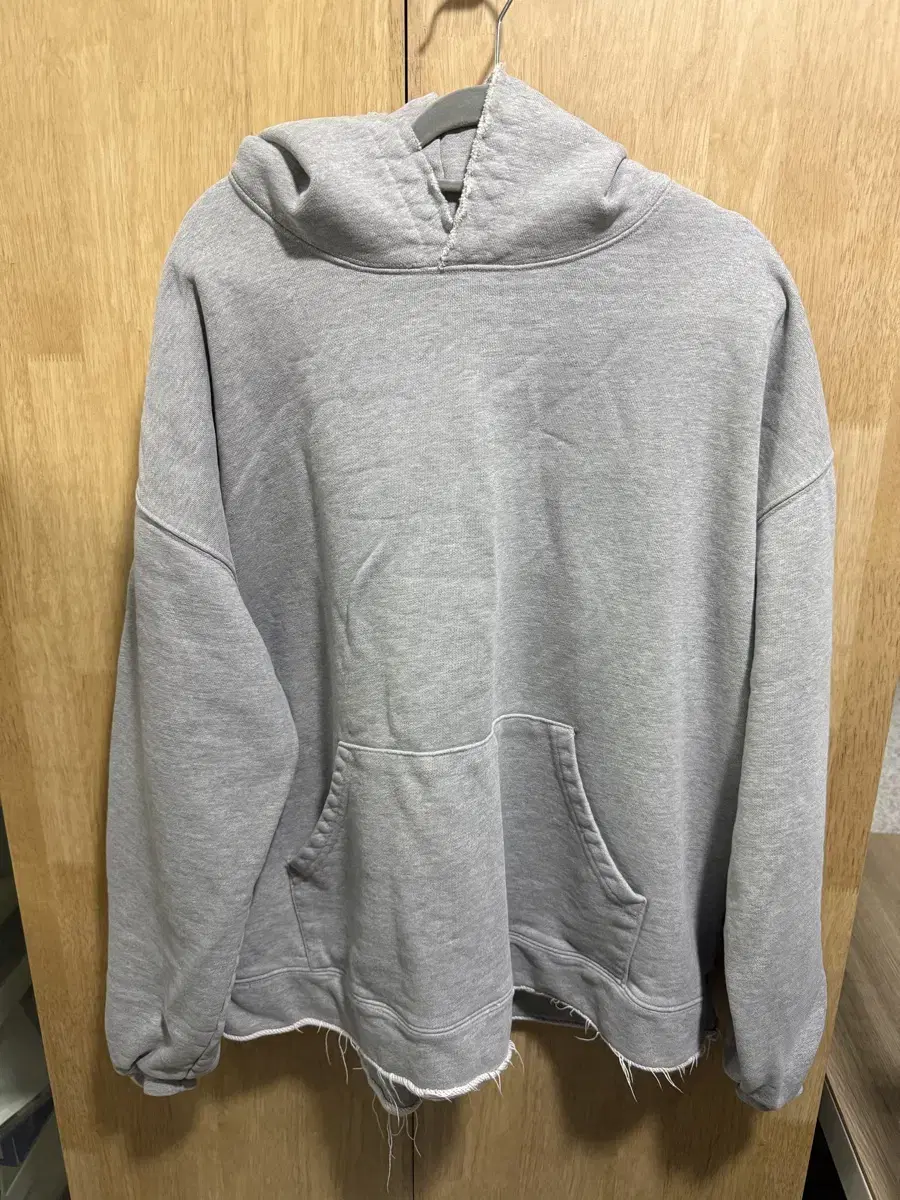 Blackout Cut Grey Hoodie for sale