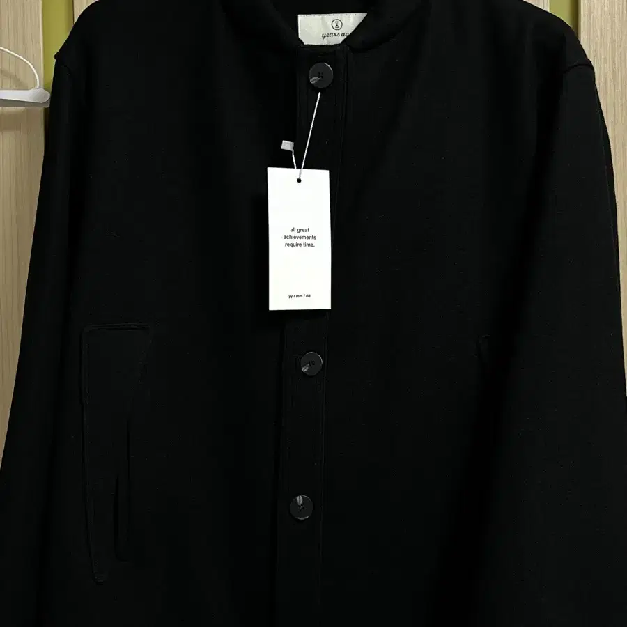 이얼즈어고  Melton String Jacket(Black) 새제품 S