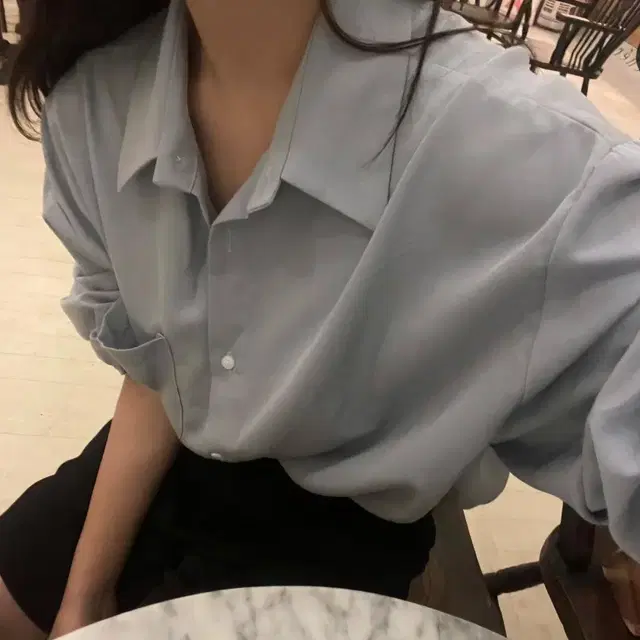 오브니유 oveuniu 솔트셔츠 salt shirt 딥스카이