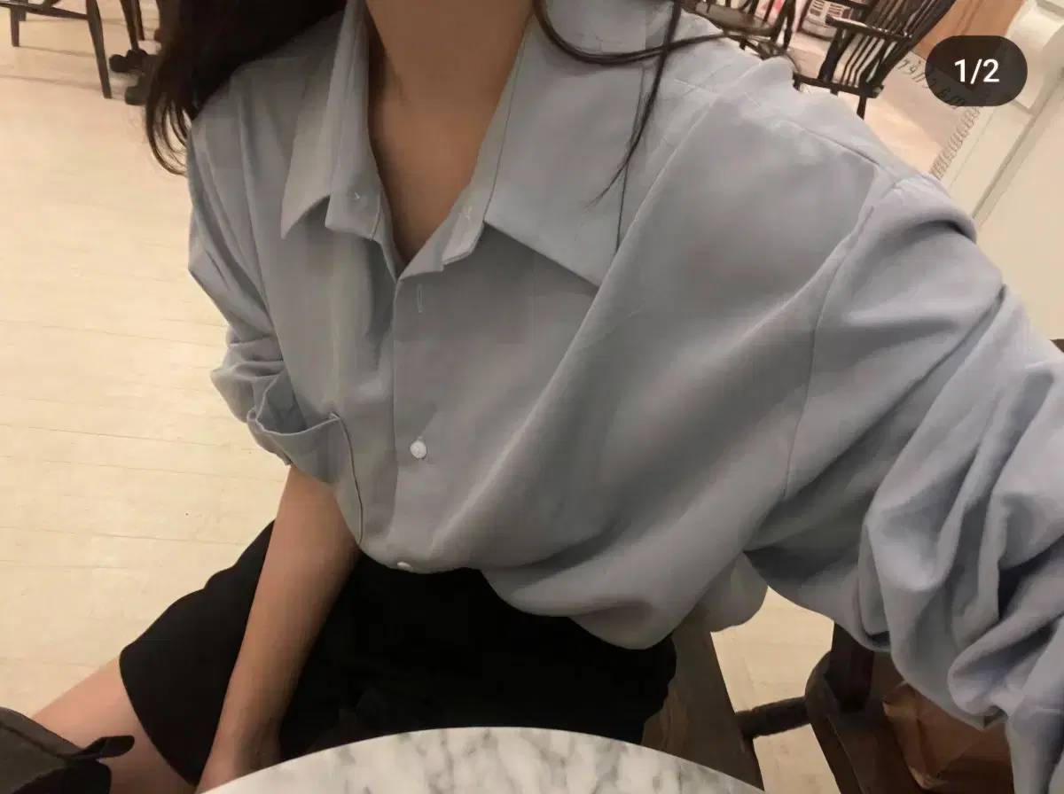 오브니유 oveuniu 솔트셔츠 salt shirt 딥스카이