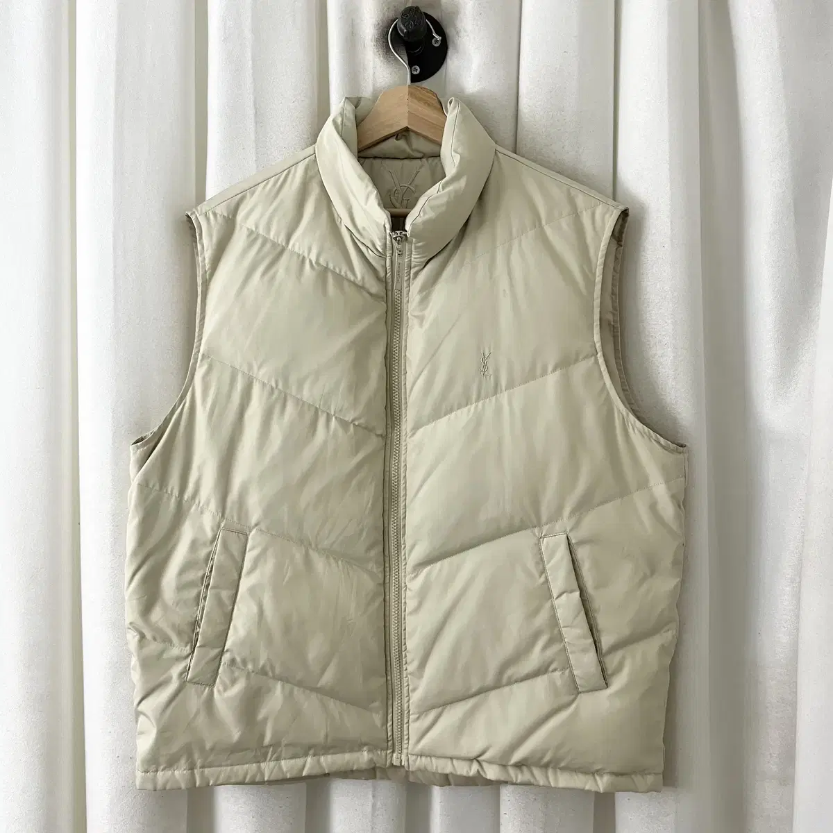 Yves Saint Laurent Beige padded vest