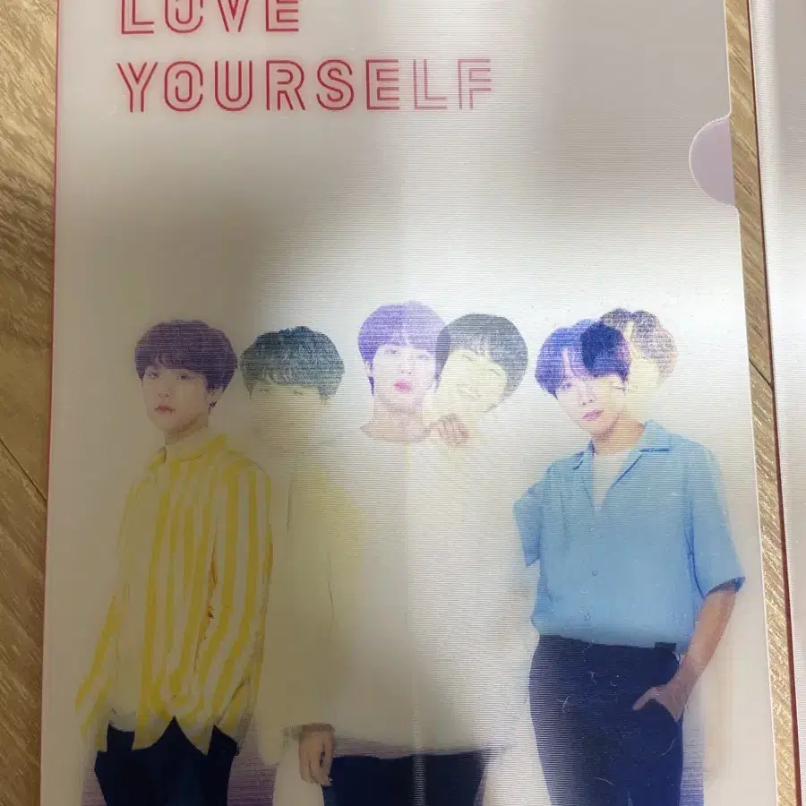 방탄 럽셀 렌티큘러 L홀더 파일 세트