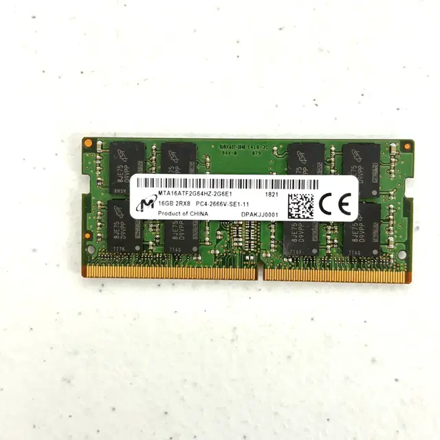 DDR4 16G 소딤 노트북용 램 마이크론 수량 보유