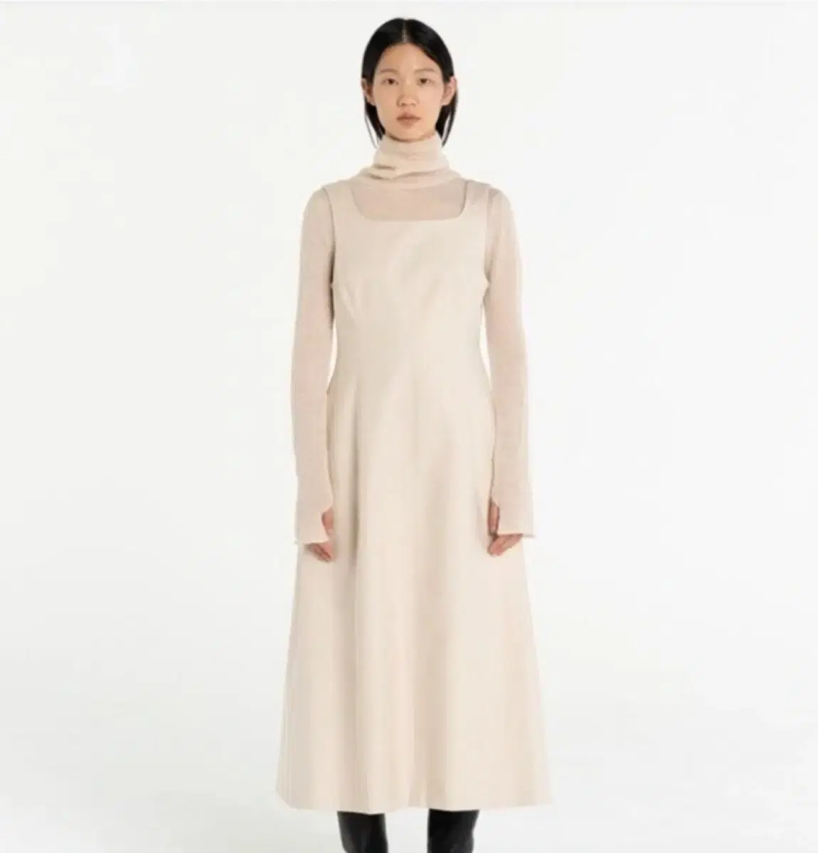 ammento cotton volume dress black