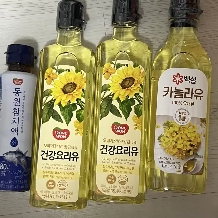 기름, 참치액 : 카놀라유, 건강요리유, 동원 참치액 판매합니다 ^^