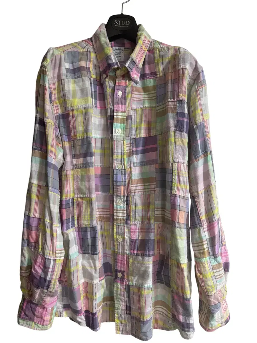 Brooks Brothers Madras Patchwork Shirt L