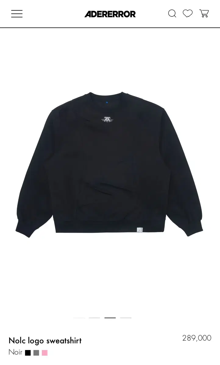 (L) error Nolc logo sweatshirt