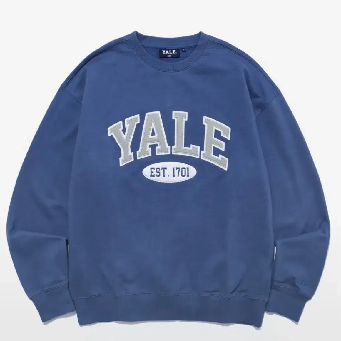 예일 2 TONE ARCH CREWNECK VINTAGE BLUE