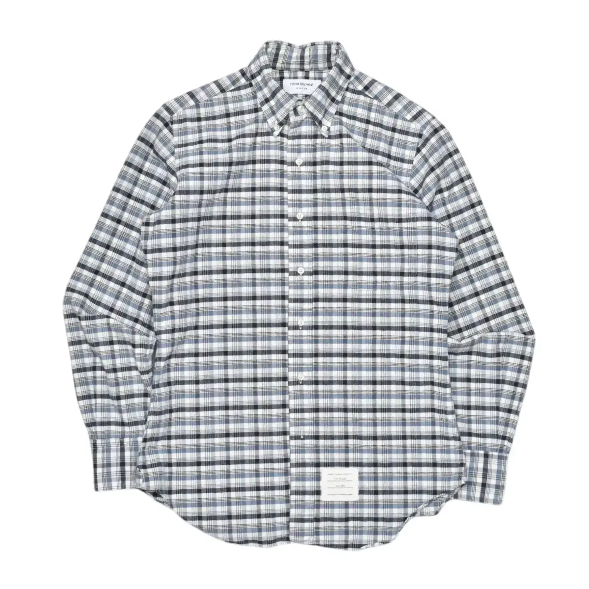 Genuine Thom Browne Three Stripe Check Shirt N550