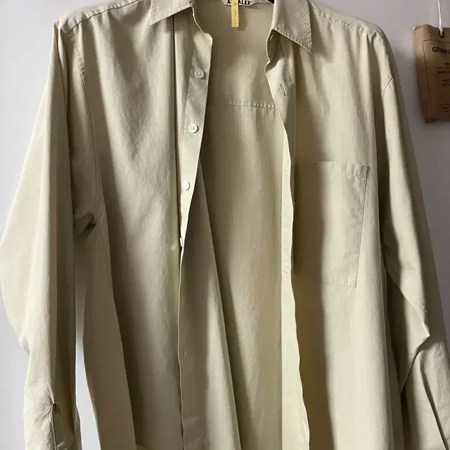 auralee WASHED FINX TWILL BIG SHIRTS