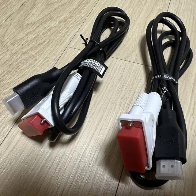 (미사용) hdmi to dvi 변환 케이블 모니터 연결선 양방향지원 팜