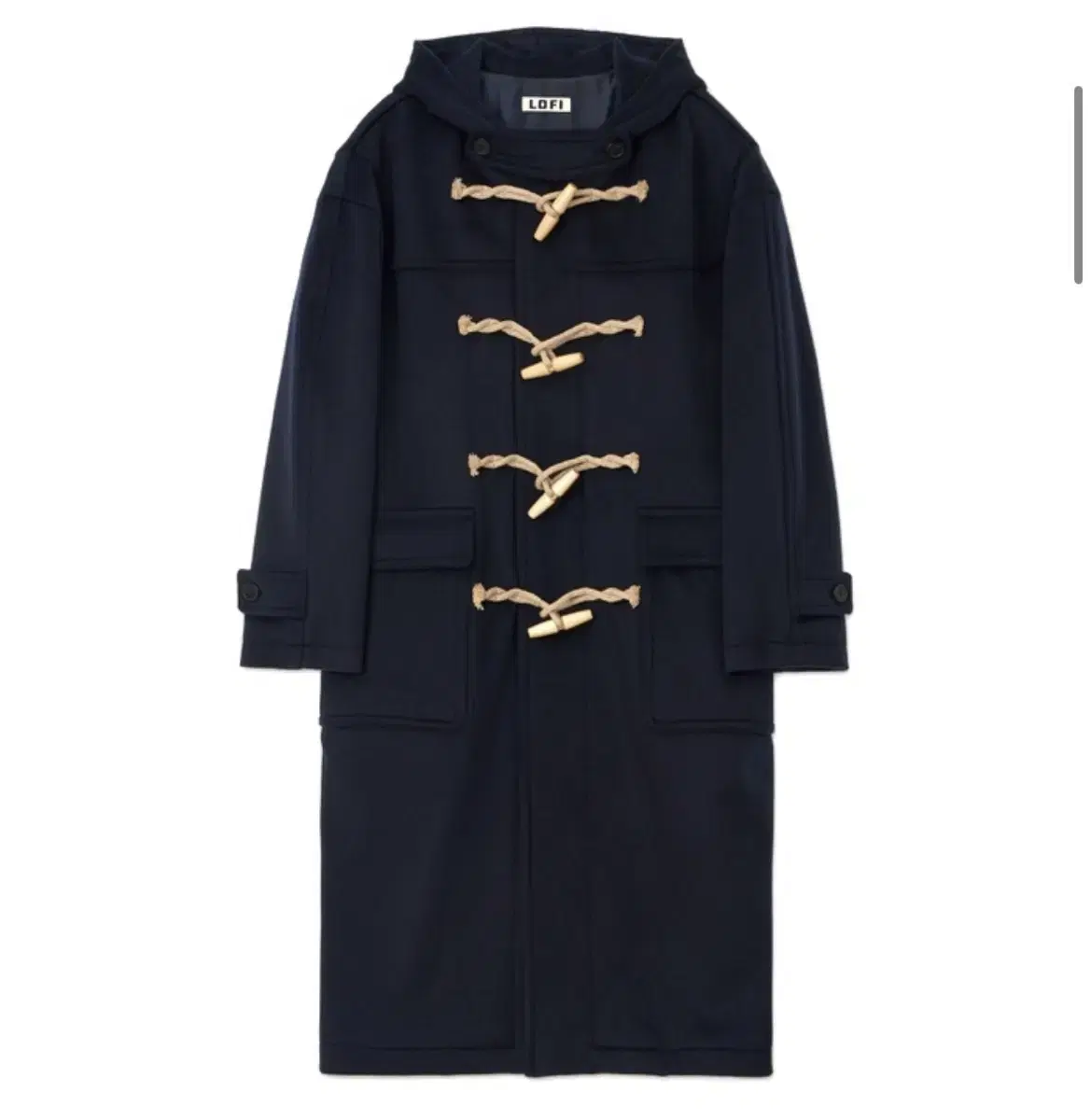 Lo-fi Overfit Steady Duffel Coat Navy