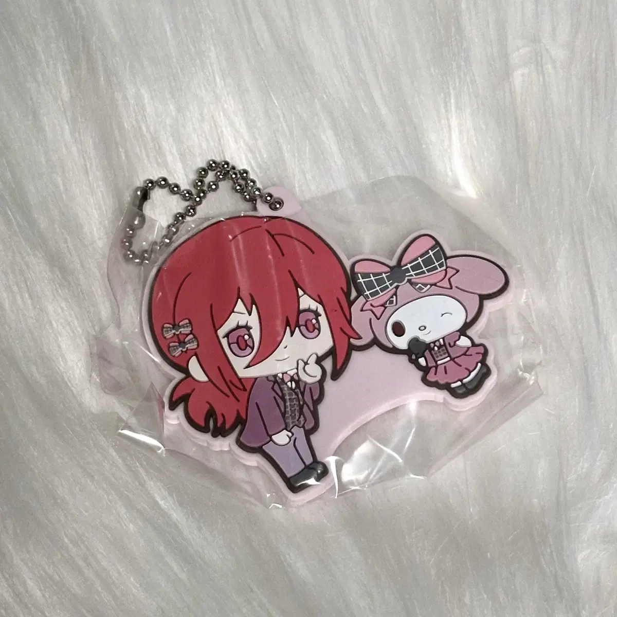 BLUELOCK Chigiri Yeoma Sanrio Rubber Strap Keyring