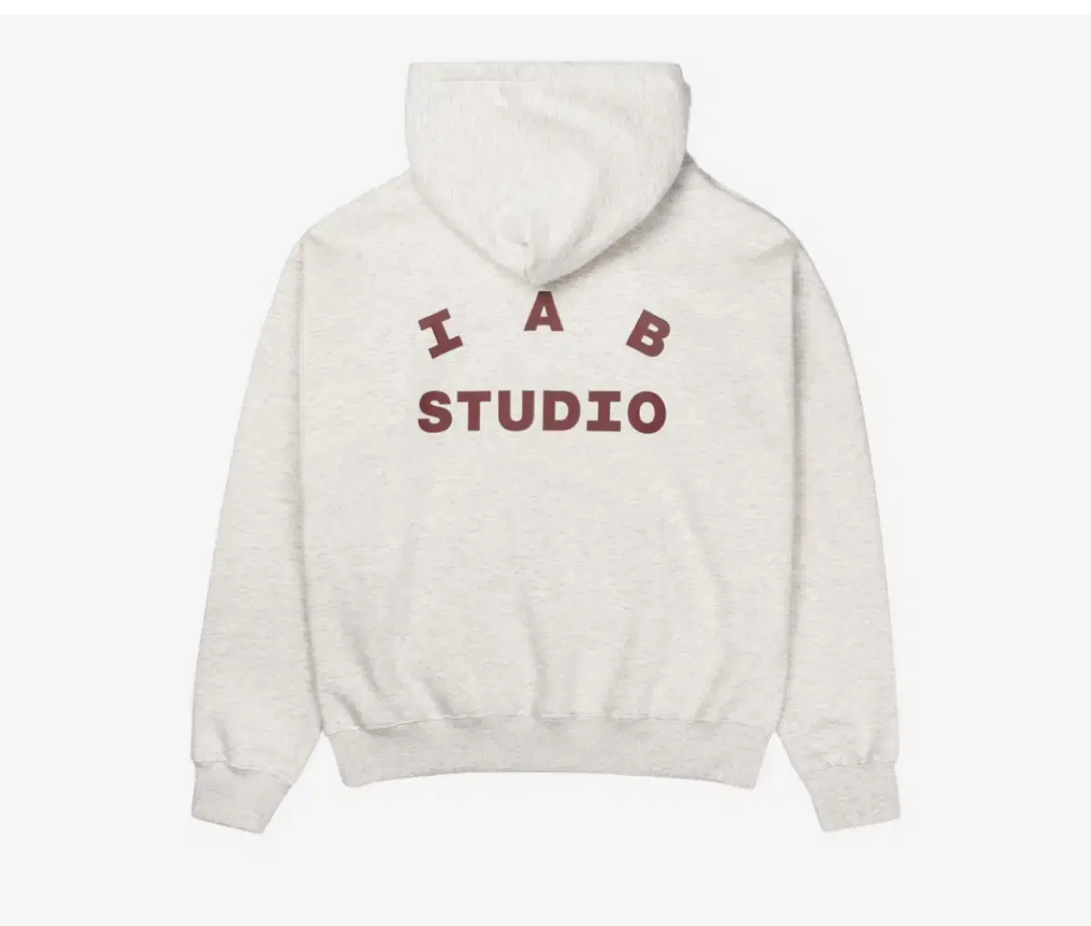 iApp Studio Hoodie Oatmeal Burgundy L