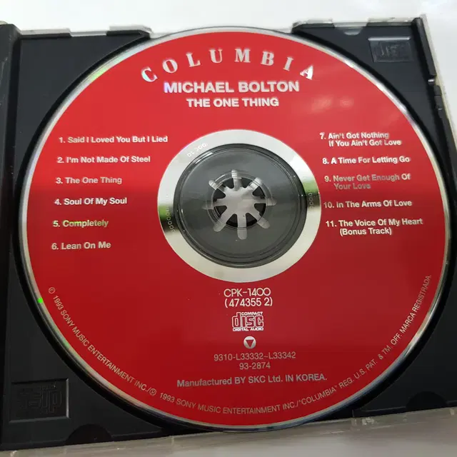 Michael Bolton - The One Thing CD