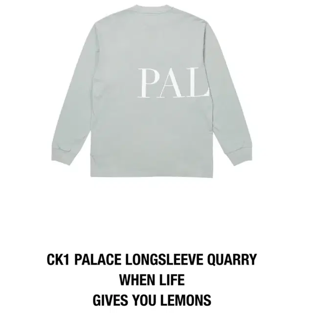 팔라스x캘빈클라인 PALACE x CK 롱슬리브 티셔츠