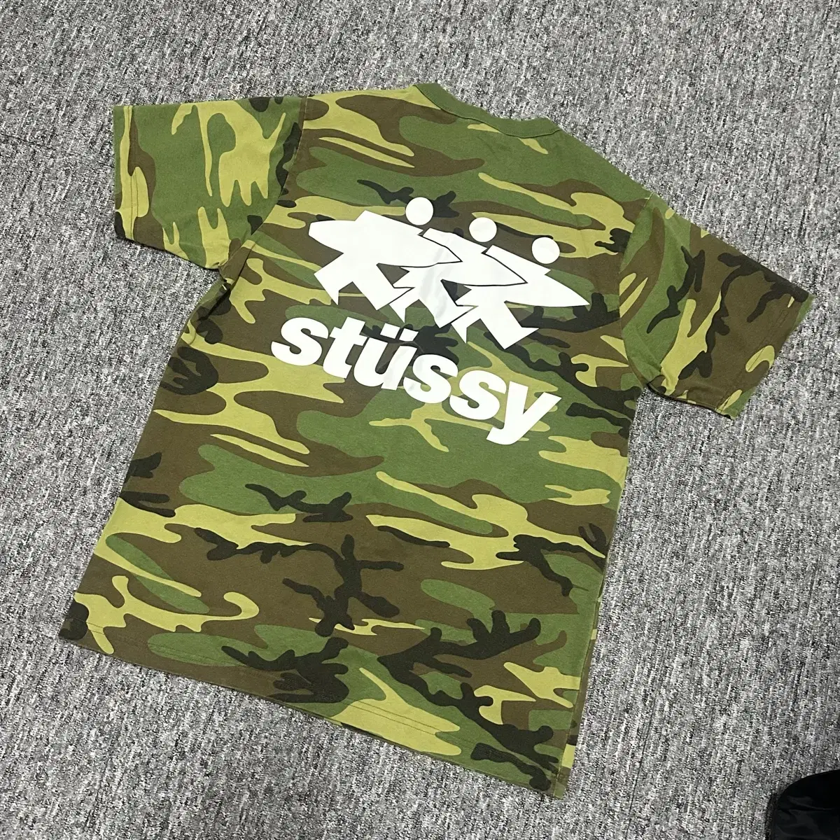 스투시 stussy SURFWALK TEE 서프워크 카모 티셔츠 S