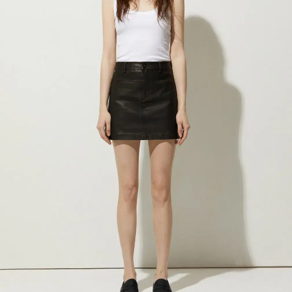 레이디 볼륨 Lady Volume leather skirt S