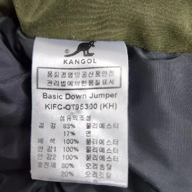 KANGOL 캉골 라쿤퍼 덕다운패딩