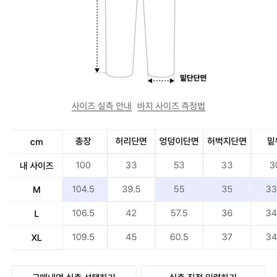 (새상품)위캔더스 바지 m