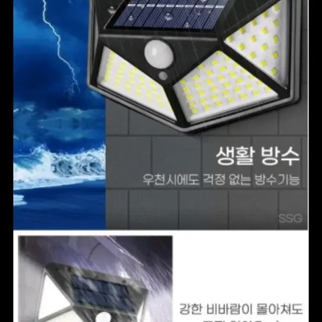 새상품  솔라 태양광램프 100LED BK-100 [반값택배