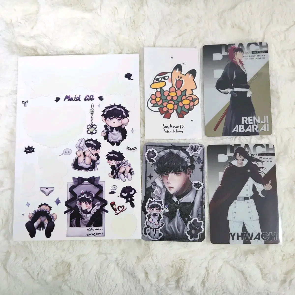 Bleach I don't have a home, jun confessed Maidcafe kard sticker Goods in bulk