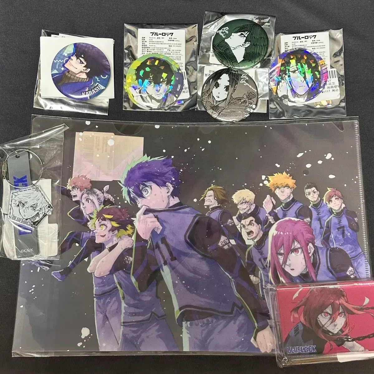 BLUELOCK Goods sold in bulk Nagi Chigiri Kagamaru Rin Karasu Can Badge Acrylic