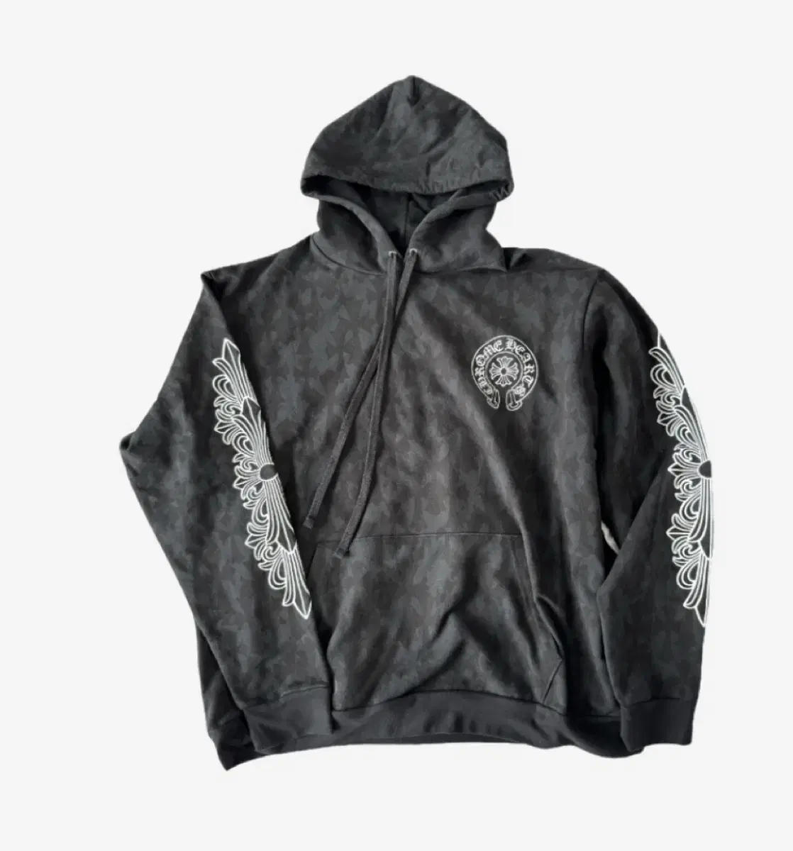 (New)(Large)Chrome Hearts Semi-sheer Print Hoodie sells